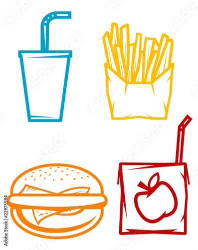 Fast food symbols