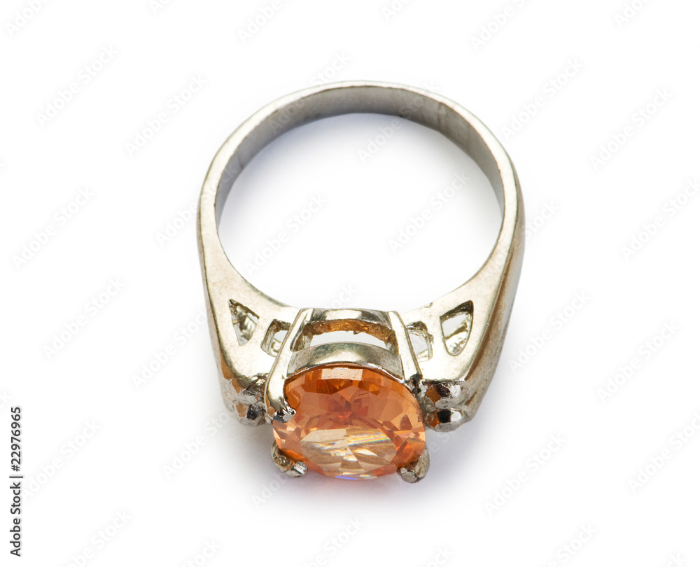 Jewellery ring isolated on the white background Jewellery ring isolated on the white background