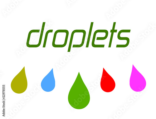 Set Of Colored Drops