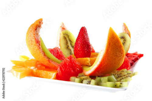 served fruits salad
