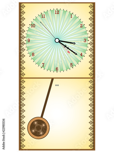 wooden pendule clock