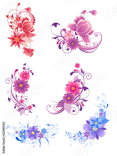 floral decorative elements