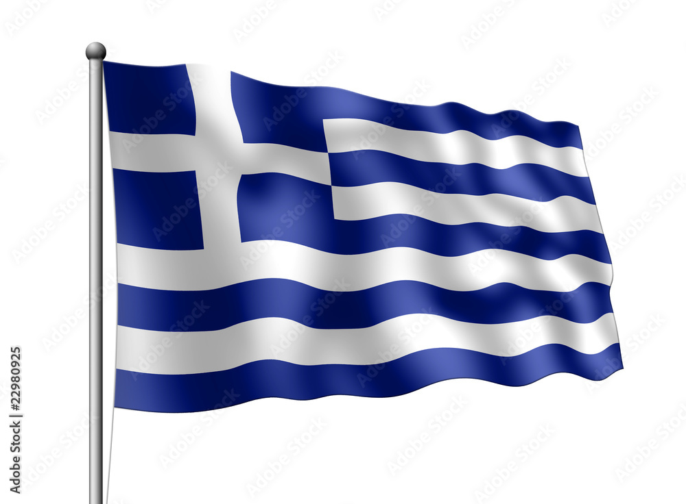 Griechenland-Flagge Stock-Illustration