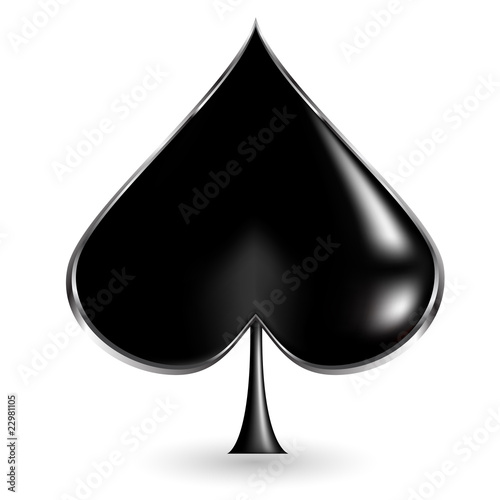 casino poker card sign spade