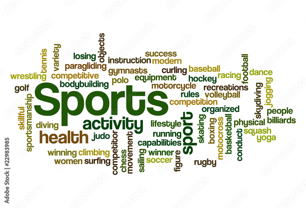 Fototapeta premium Sports - Word Cloud