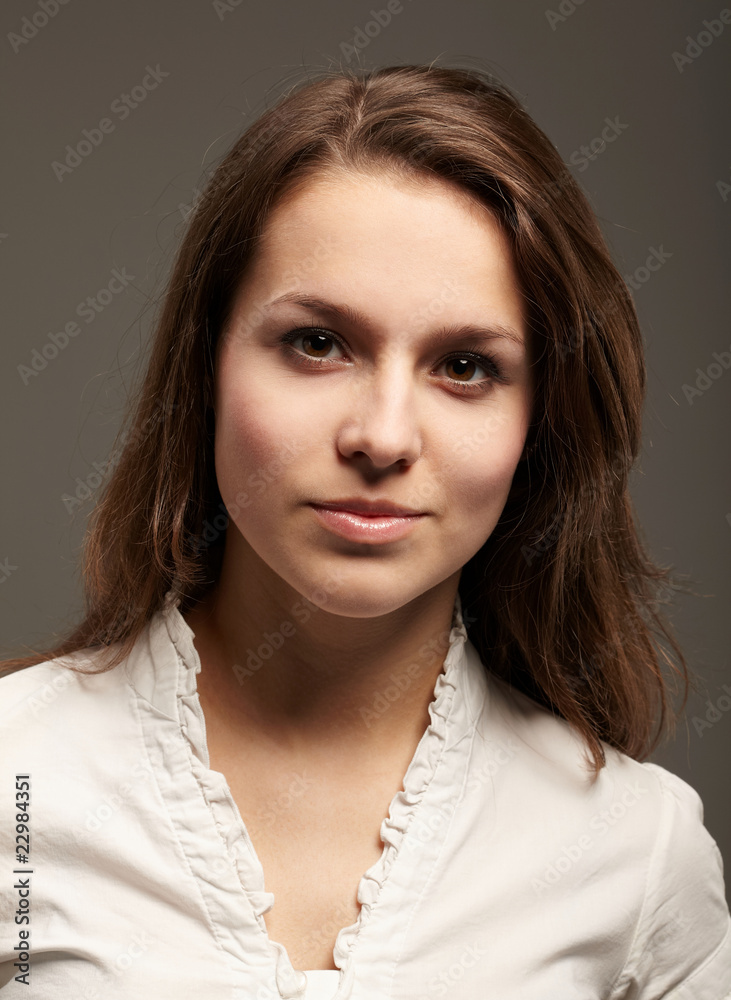 Portrait of young pretty woman