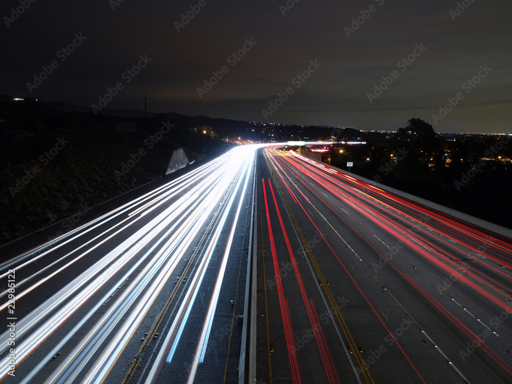 Fototapeta premium California Freeway Lights