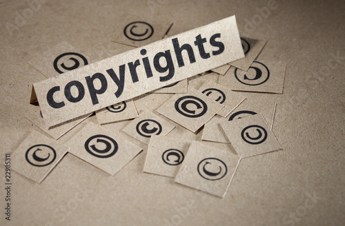 Copyright concept symbol