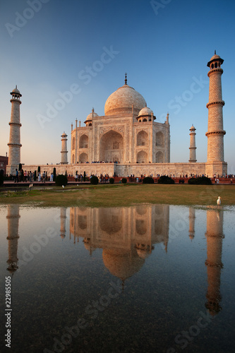 Taj Mahal Sunset Reflection