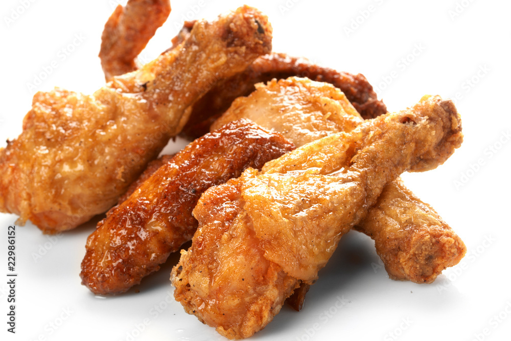 Chicken legs on the white Chicken legs on the white
