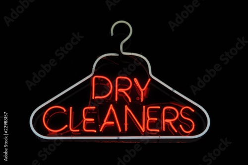 Dry Cleaner Hanger Sign photo