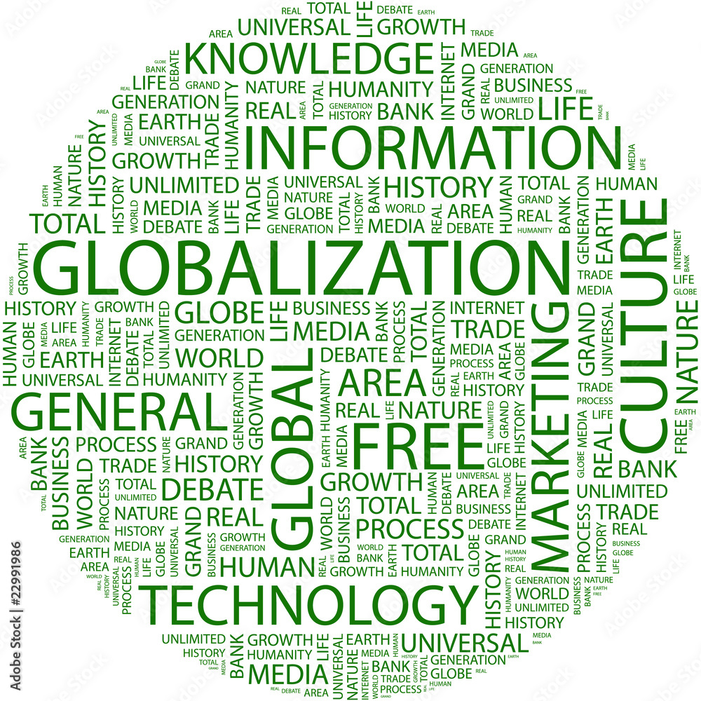 GLOBALIZATION. Word collage on white background. GLOBALIZATION. Word collage on white background.