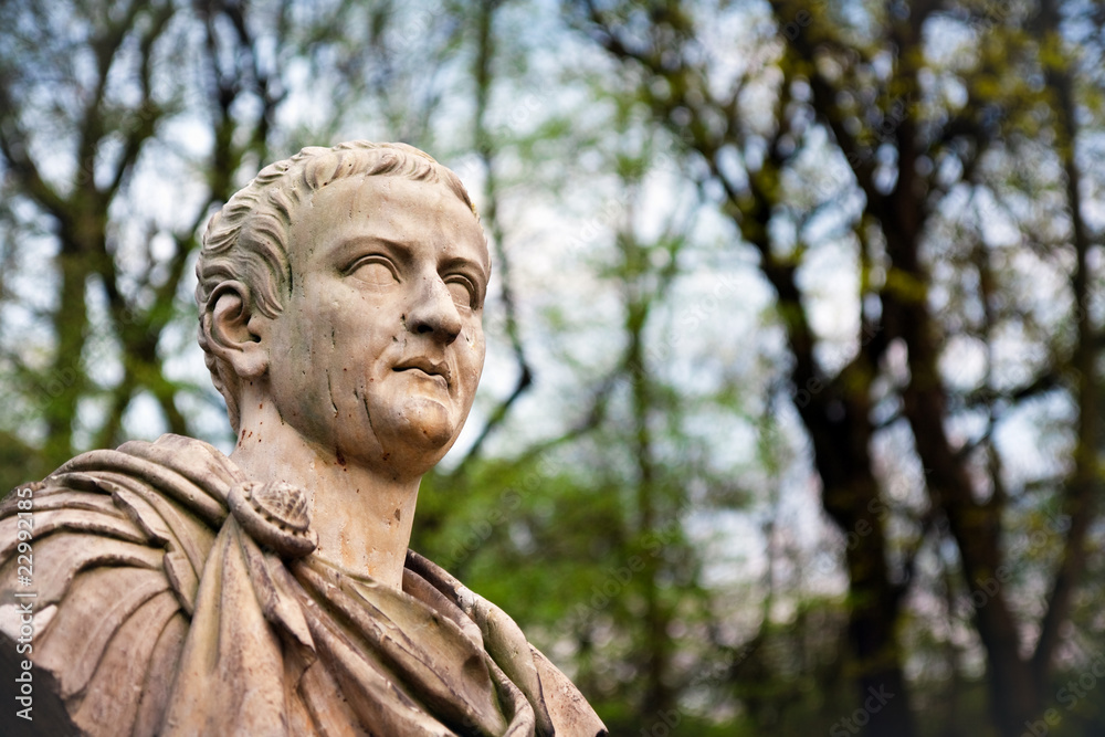 Tiberius Portrait - Bust of 2nd Roman Emperor - obrazy, fototapety, plakaty 