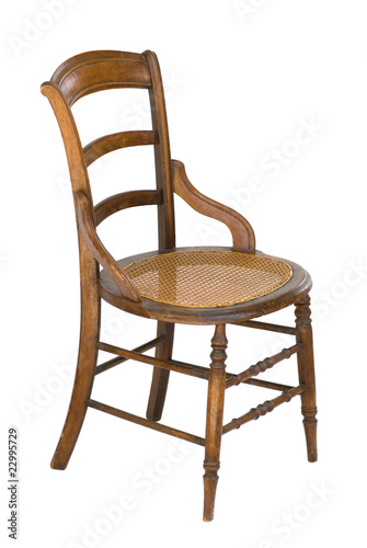 Cane seat antique side chair