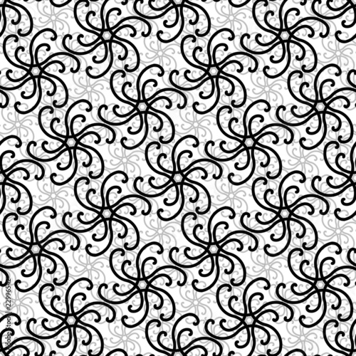 Seamless ornament swirl pattern