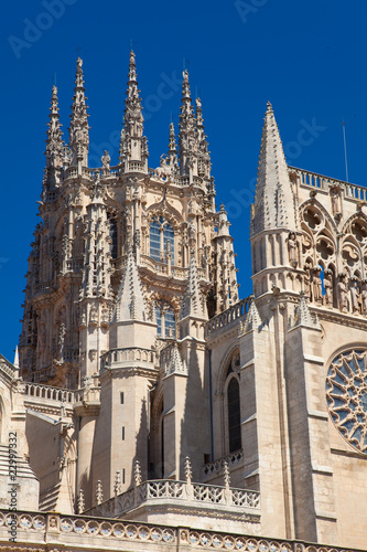 Detalle de la catedral de Burgos, Castilla y Leon, Spain