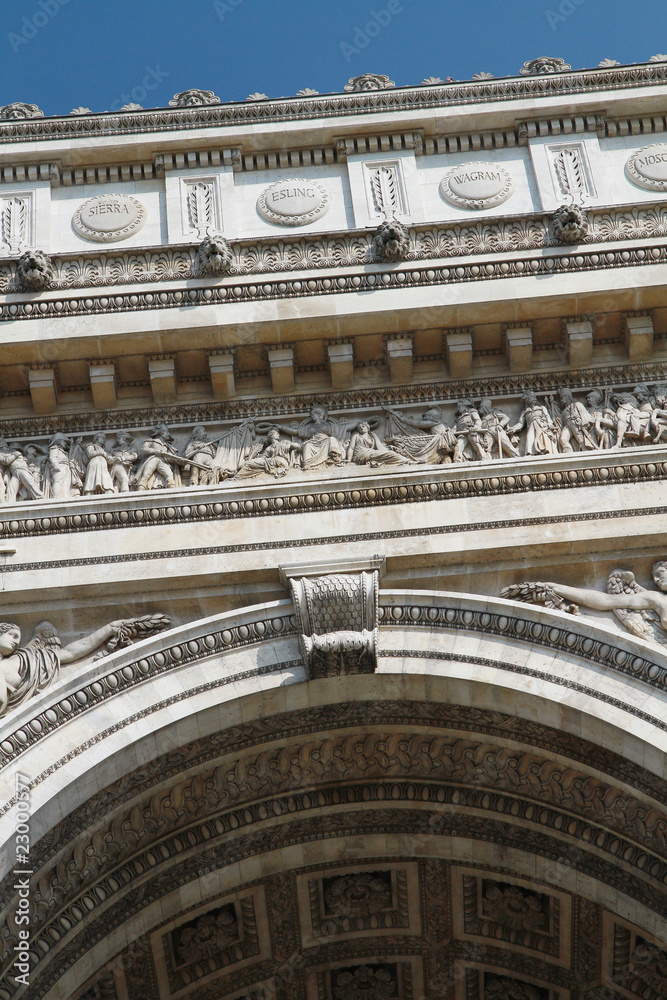 Fototapeta premium Arco di Trionfo Parigi