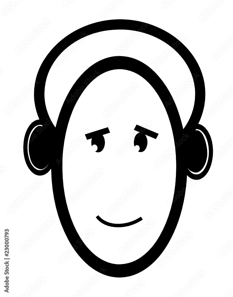 Happy smiling Deejay or Audio recordist Happy smiling Deejay or Audio recordist