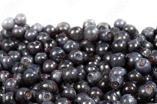 Billede på lærred Sweet berries bilberries ( whortleberries )