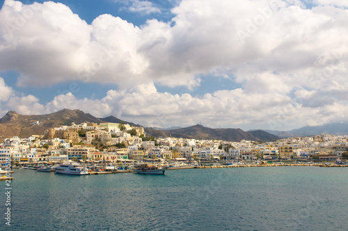 Panorama of Naxos, Cyclades, Greece © javarman