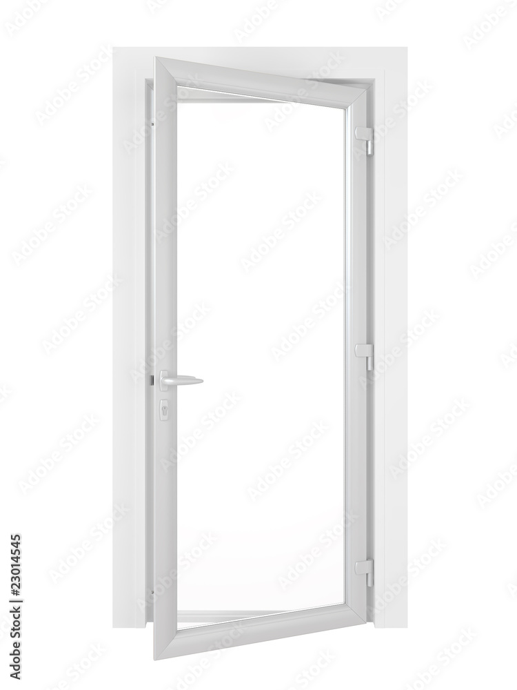 White door.