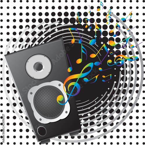 musical equipment and musical notes.