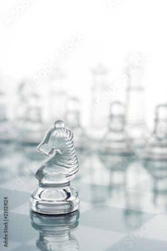 chess pieces isolated on white