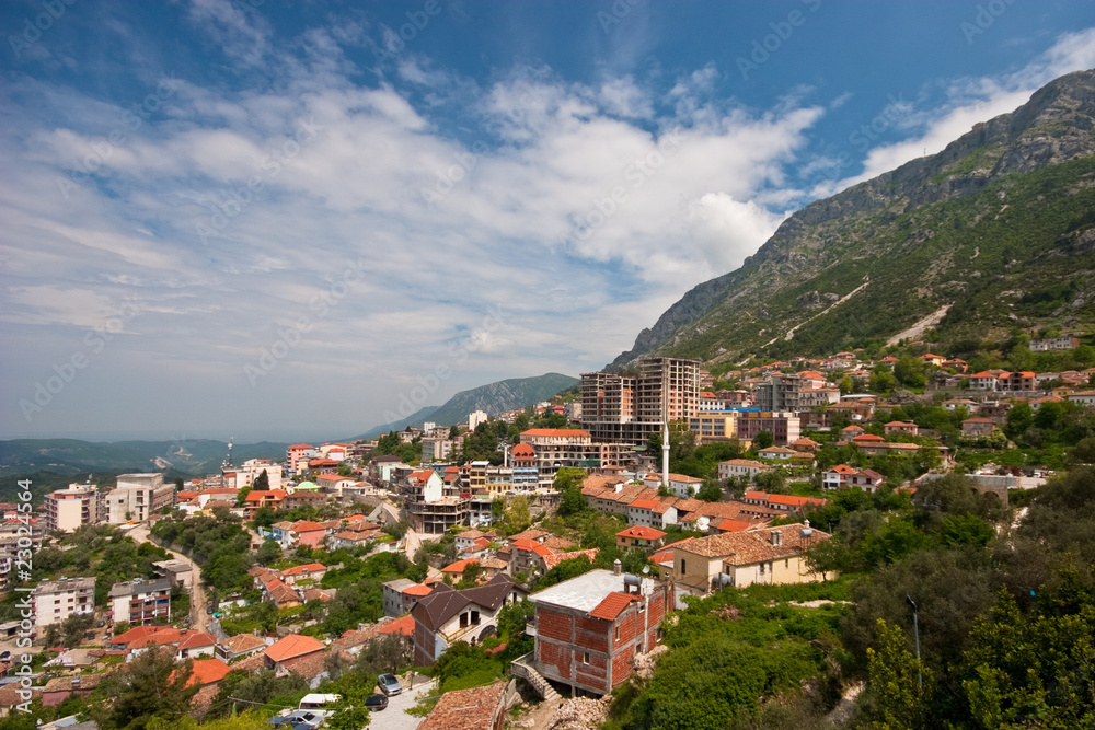 Fototapeta premium Blick über Kruje, Albanien