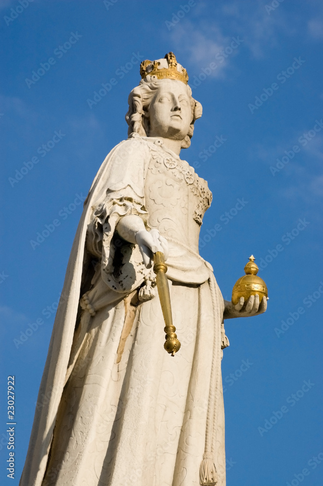 Queen Anne statue, St Paul's cathedral, London