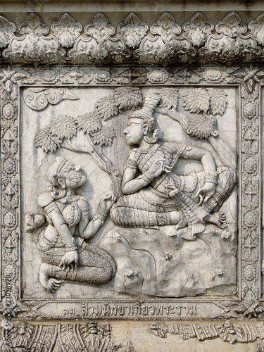 Ayutthaya temple wall reliefs nb. 22