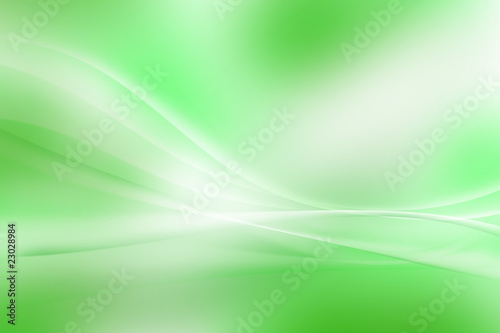 Abstract flowing lines on green background