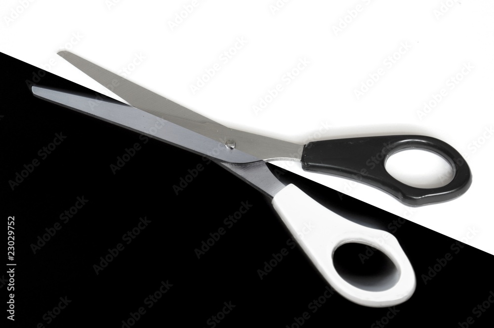 Fototapeta premium scissors in black and white