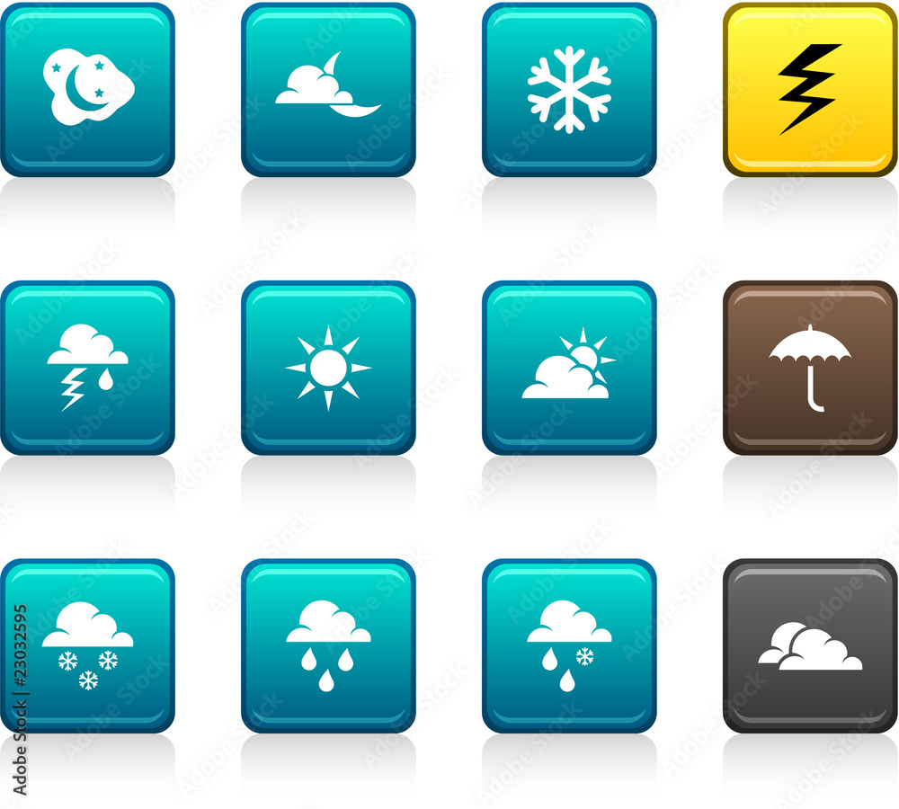 Weather icons. Weather icons.