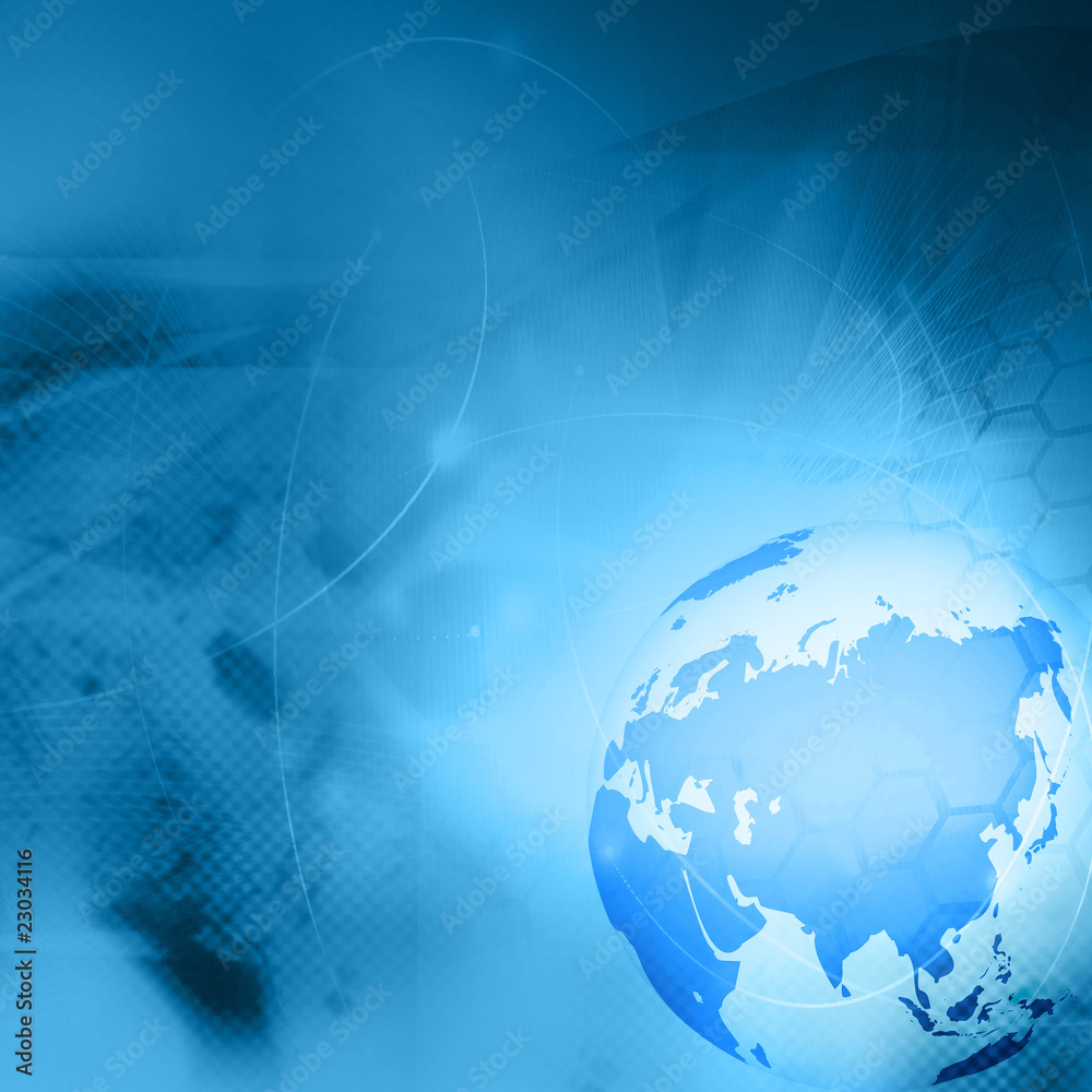 Fototapeta premium Asia map technology-style artwork
