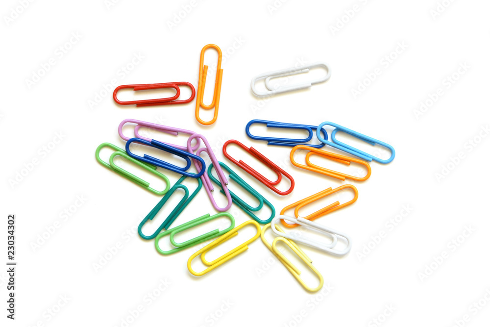 Multicolored paper clips Multicolored paper clips
