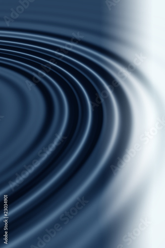 Abstract blue water ripple