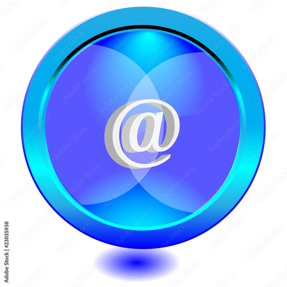 mail icon, button, glossy mail icon, button, glossy