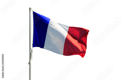 Bandiera francese isolata #23036150