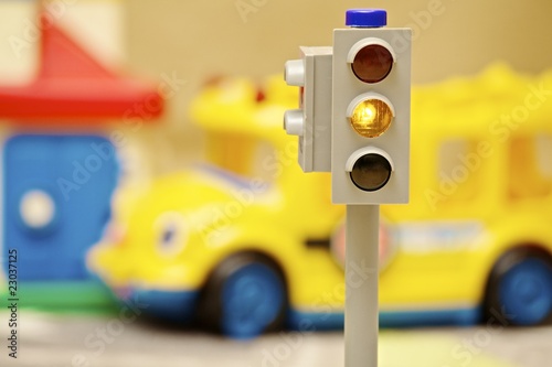 Spielzeug Verkehrsampel zeit Gelb