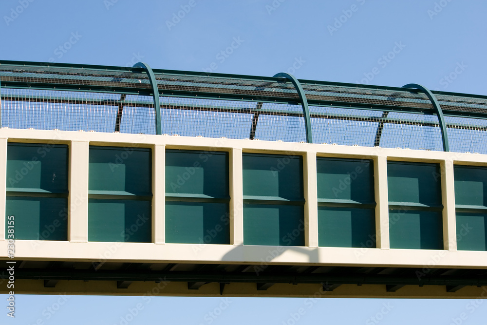 Fototapeta premium Footbridge walkway.