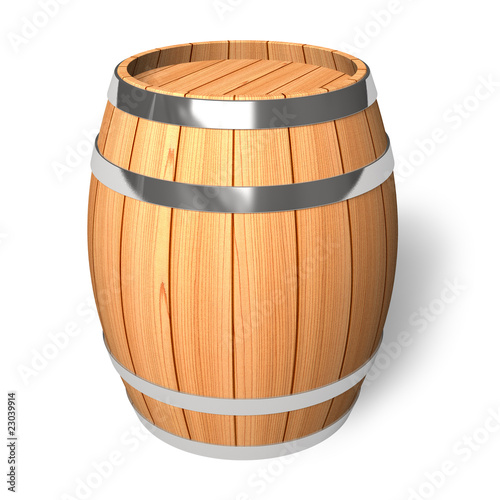 Wooden barrel photo