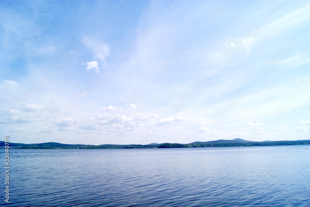 Lake and sky kind