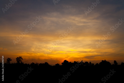 Colorful sky in sunrise © Sura Nualpradid
