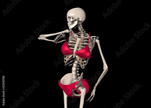 Skeleton In A Bikini © chrisharvey