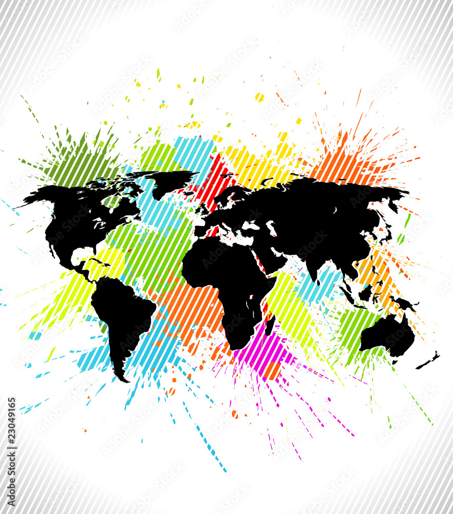 Obraz premium World map background