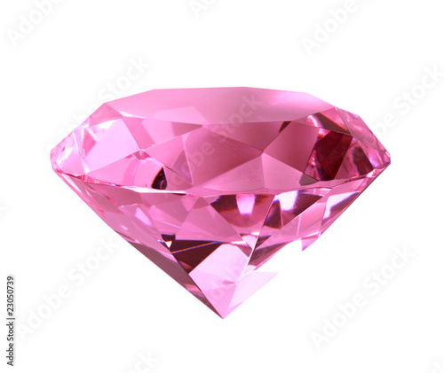 Singe pink crystal diamond