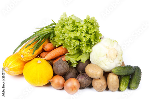 Still-life with fresh vegetables
