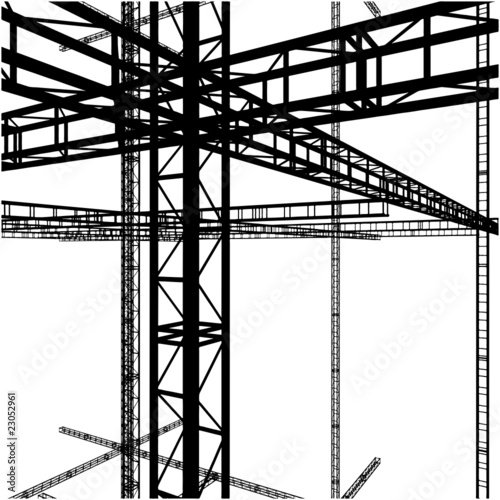 Abstract Metal Constructions Vector 133