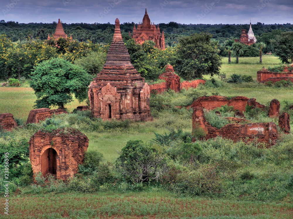 Myanmar, Bagan - Aerial view nb.2