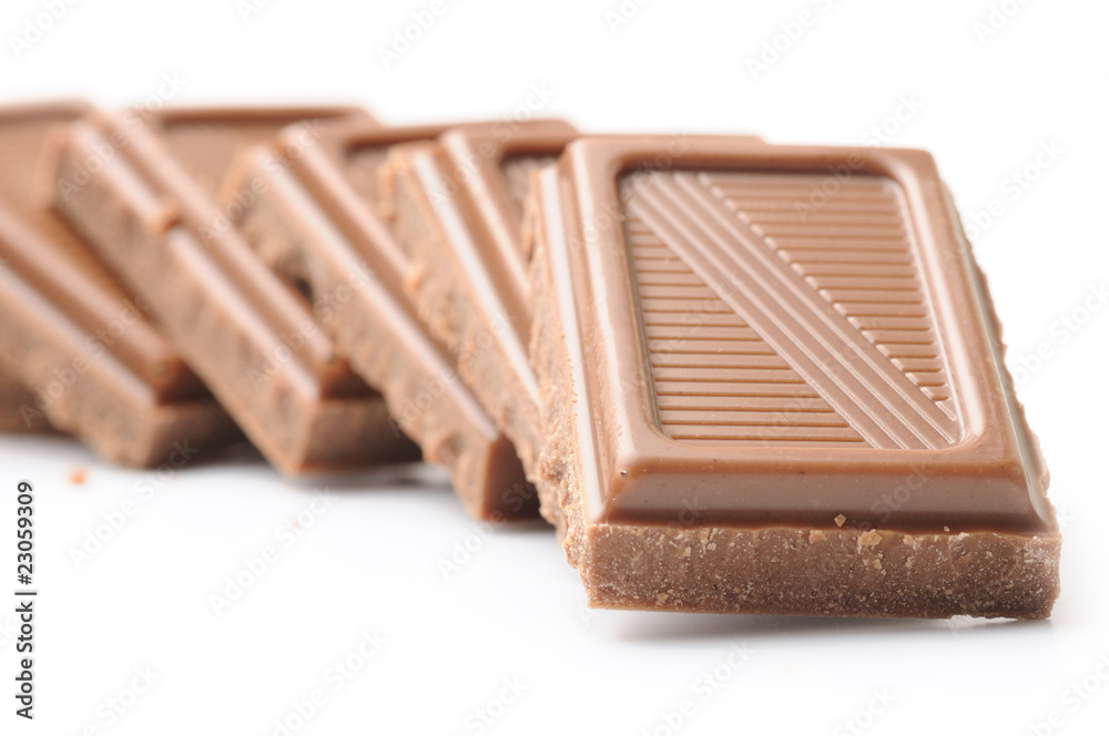 chocolate bars isolated on white chocolate bars isolated on white